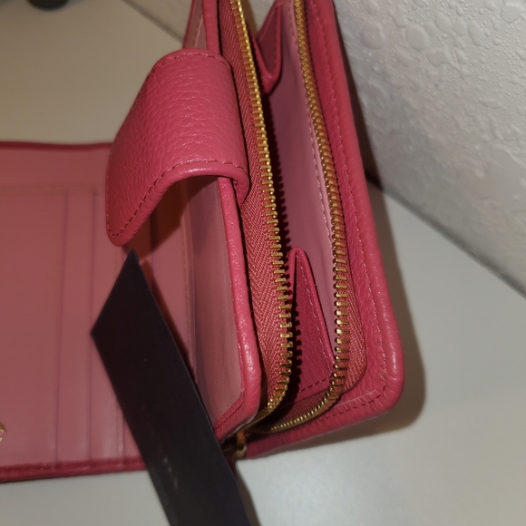 Auth. PRADA PINK SMALL WALLET - Picture 12 of 14